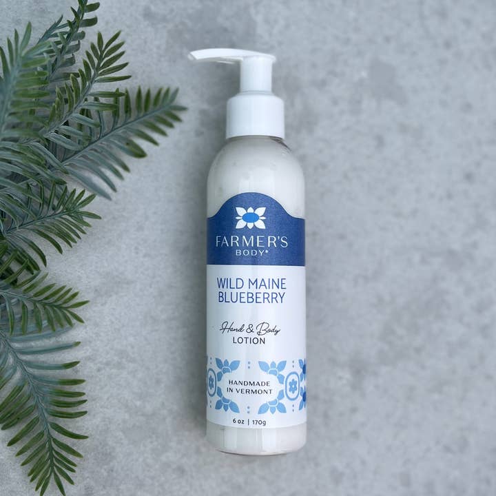 Wild Maine Blueberry Hand & Body Lotion for wholesale by Farmer's Body