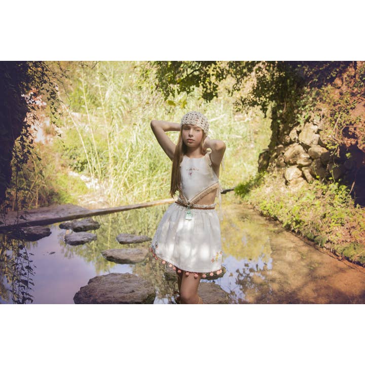 Malibu Embroidered Skirt for wholesale by nora norita nora