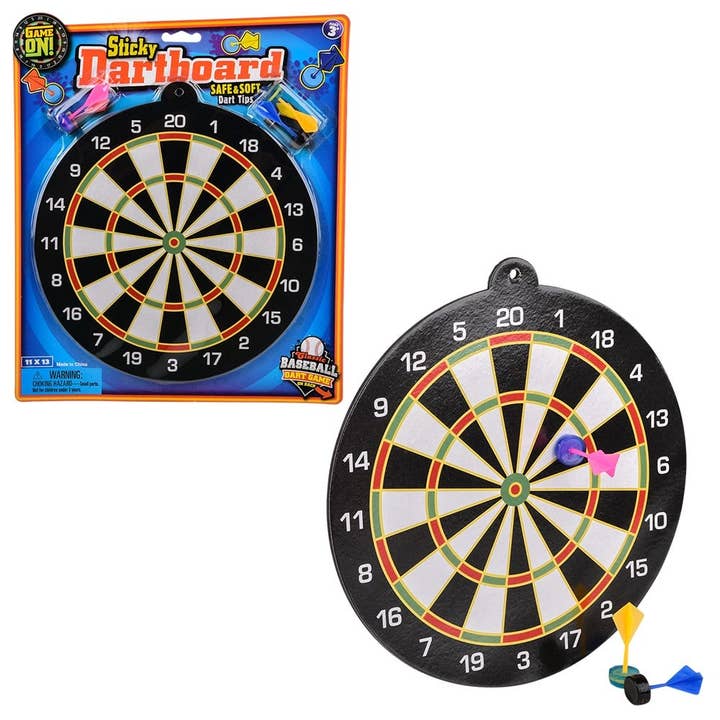 La Luna Bella - Toys - Wholesale Classic Toy - Kids - Sticky Dartboard 9.5in - LLB Toys