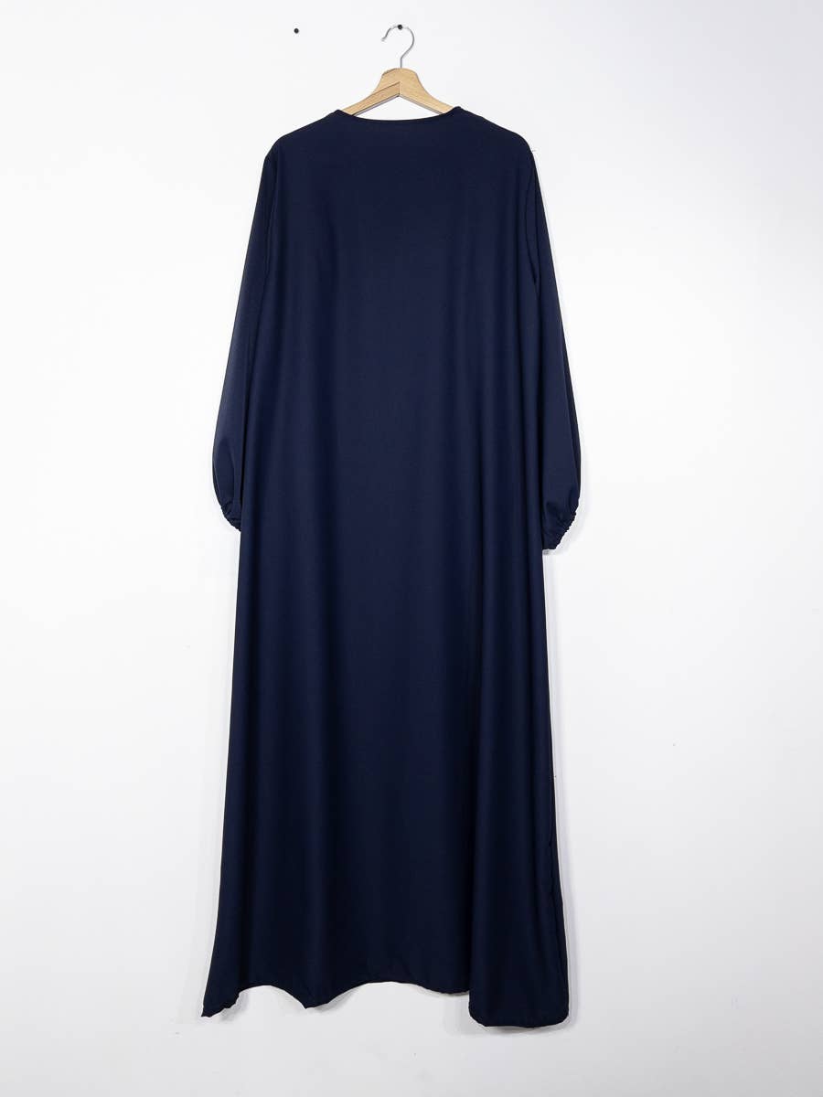 IDEAL OUTFIT - Wholesale Nursing Dress - Maternity - Medina silk nursing abaya with zip opening 2508PK4