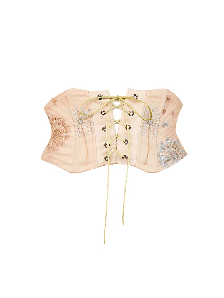 Beige Venetian Gold Corset for wholesale on Faire1