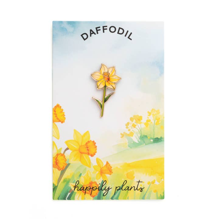 Happily Plants - Wholesale Brooch - Daffodil Pin Brooch, Spring Flower6