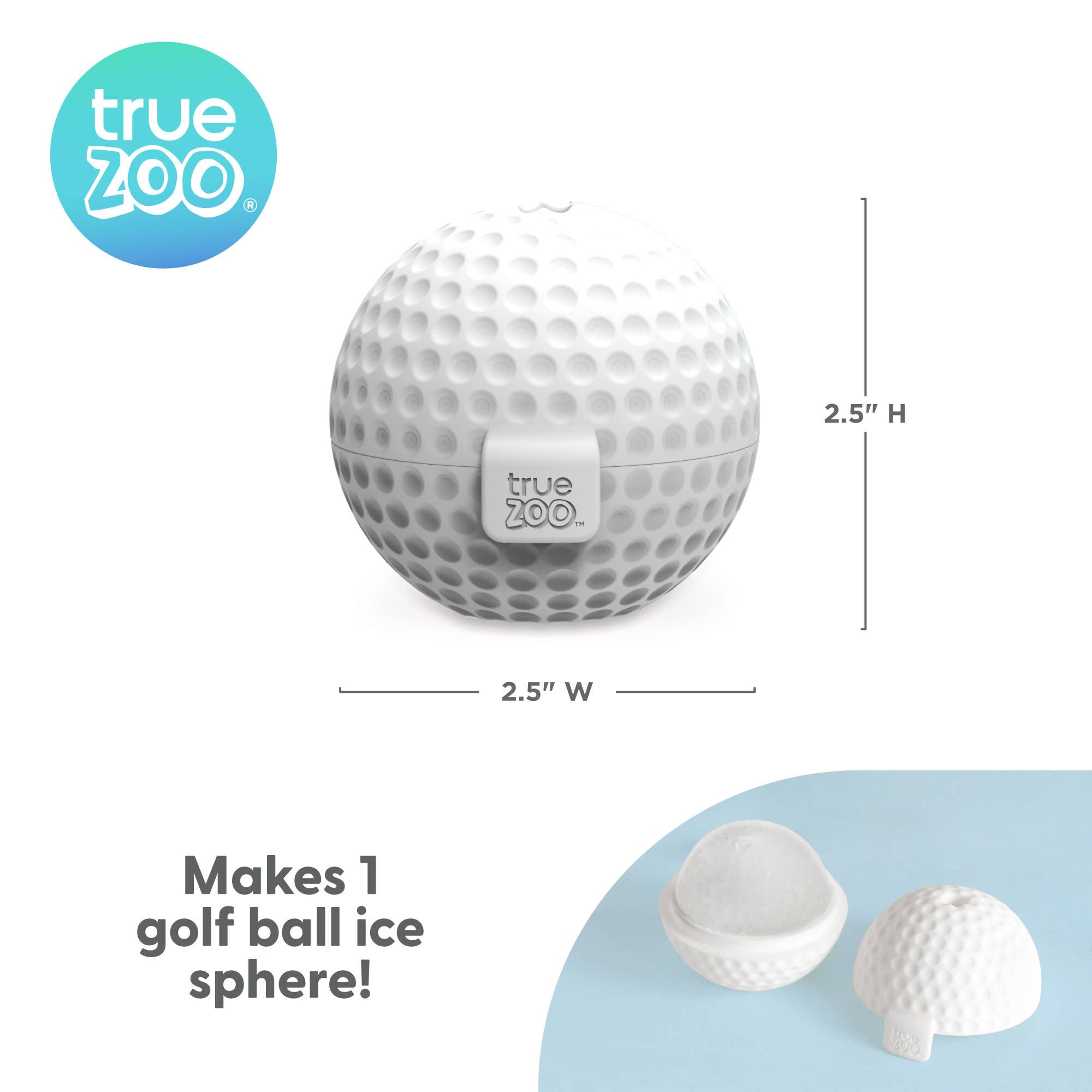 TRUE - Wholesale Ice Tray/Mold - TrueZoo Silicone 2 inch Golf Ball Ice Sphere Mold5