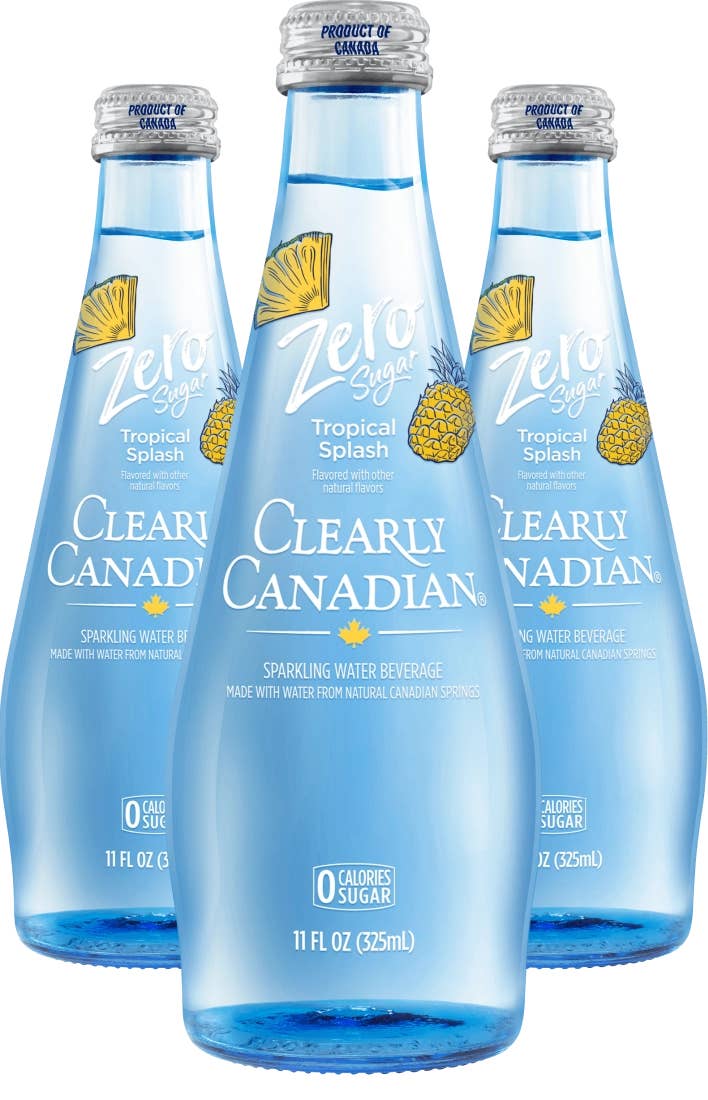 Clearly Canadian Sparkling Water - Wholesale Sparkling Water - Zero Sugar Tropical Splash Sparkling Water