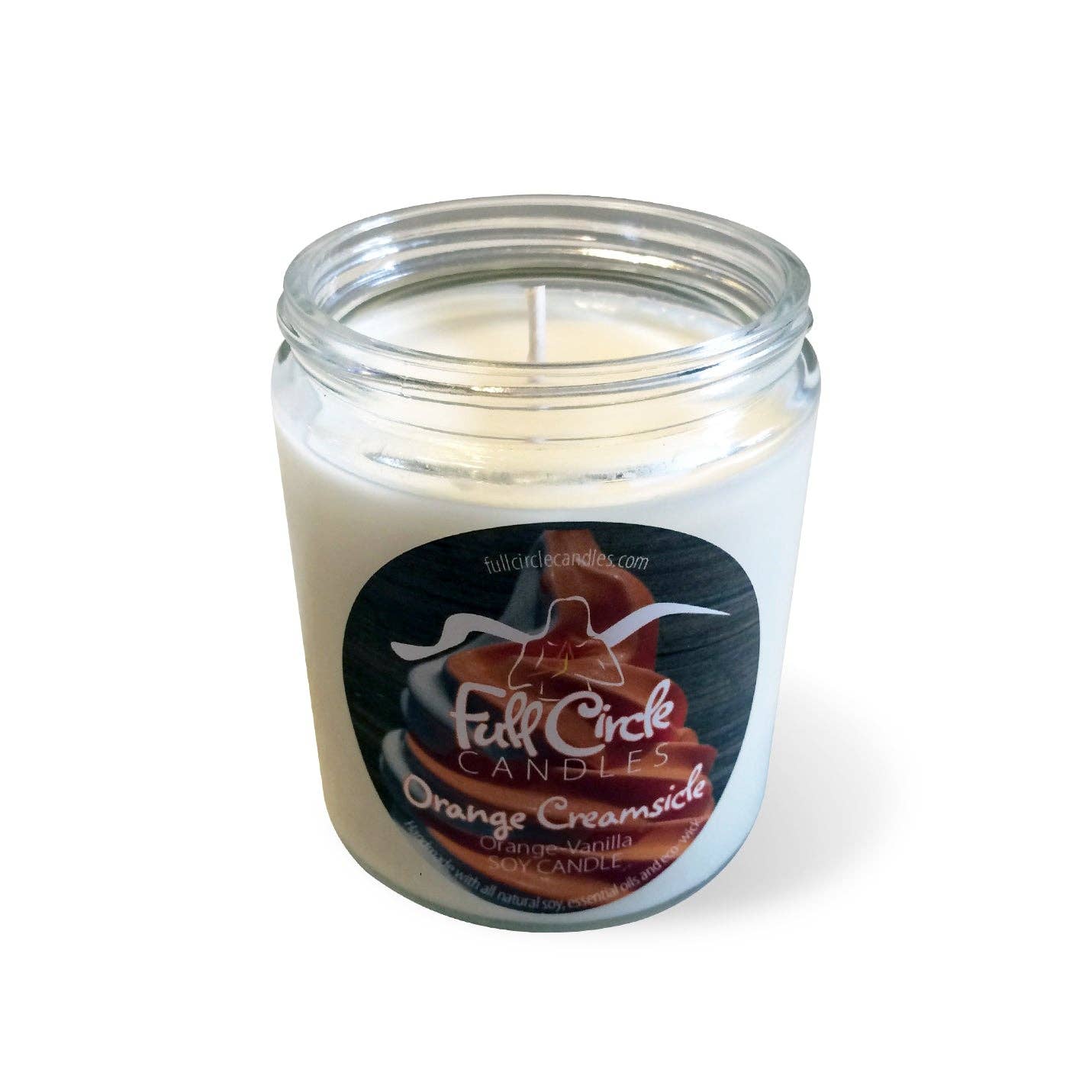 Full Circle Candles and Gifts - Wholesale Jar/Filled Candle - Orange Vanilla Soy Candle | Orange Creamsicle1
