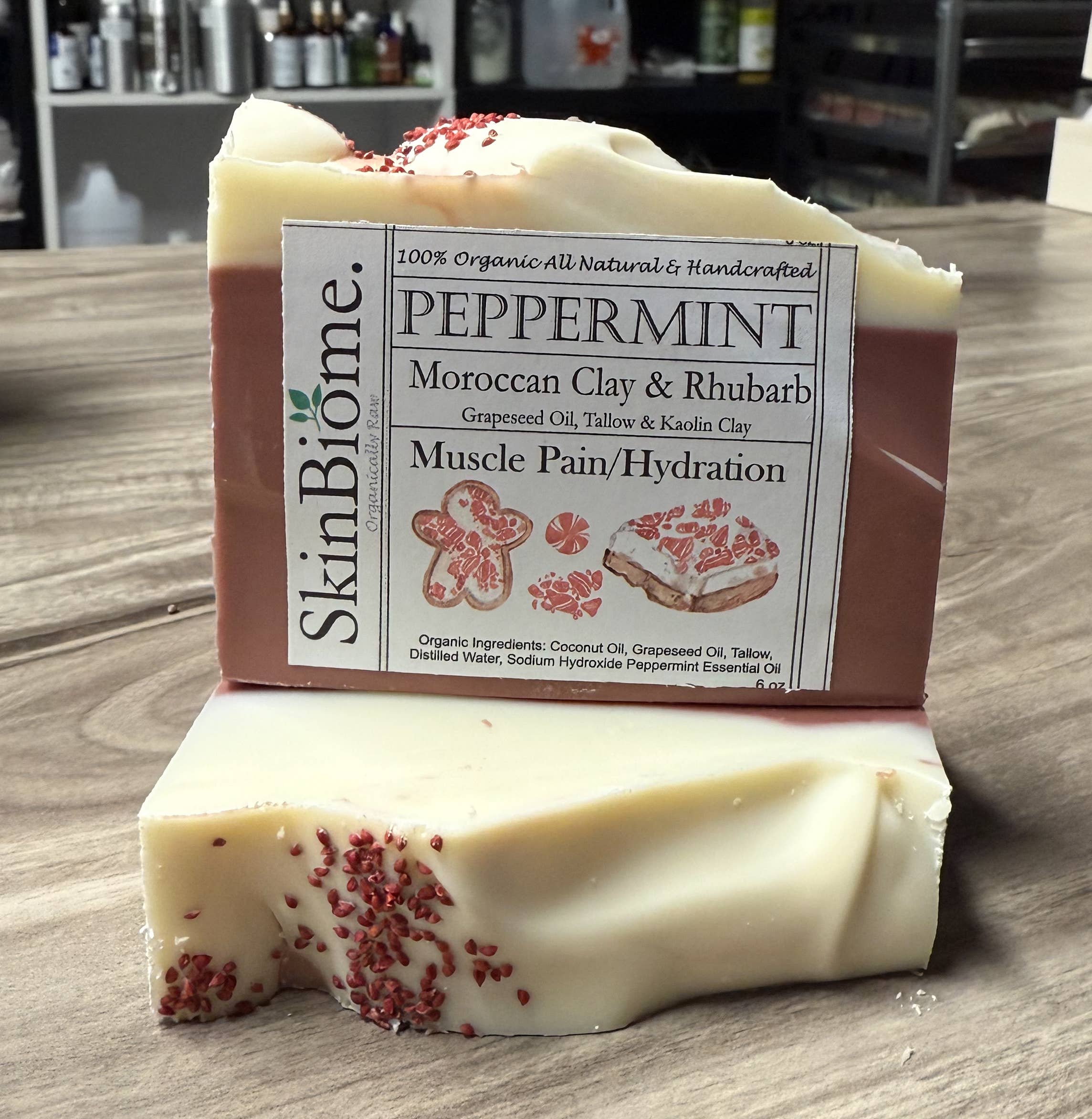 Skinbiome - Wholesale Bar Soap - Peppermint Bark Soap1