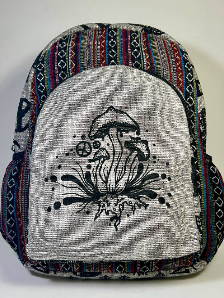 Large Shroom Back Pack for wholesale by Foot Path Trading Co