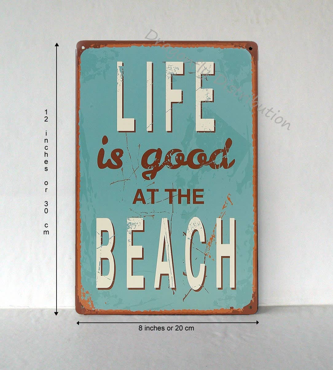 Art by Freddy B. - Wholesale Sign - Life is Good  at the Beach, Man Cave, Lanai Bar Decor1
