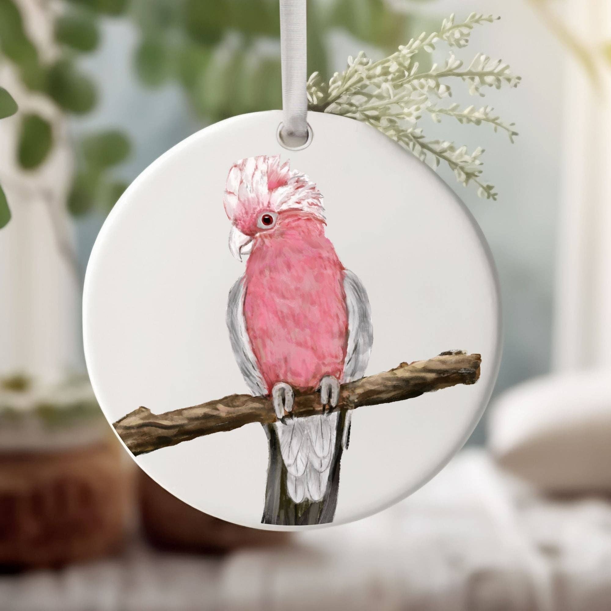 MerikaArt - Wholesale Ornament - Galah Cockatoo Ceramic Ornament1