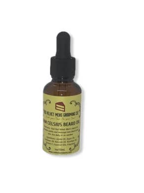Celsius Beard Oil for wholesale by Red Velvet Mens Grooming Company