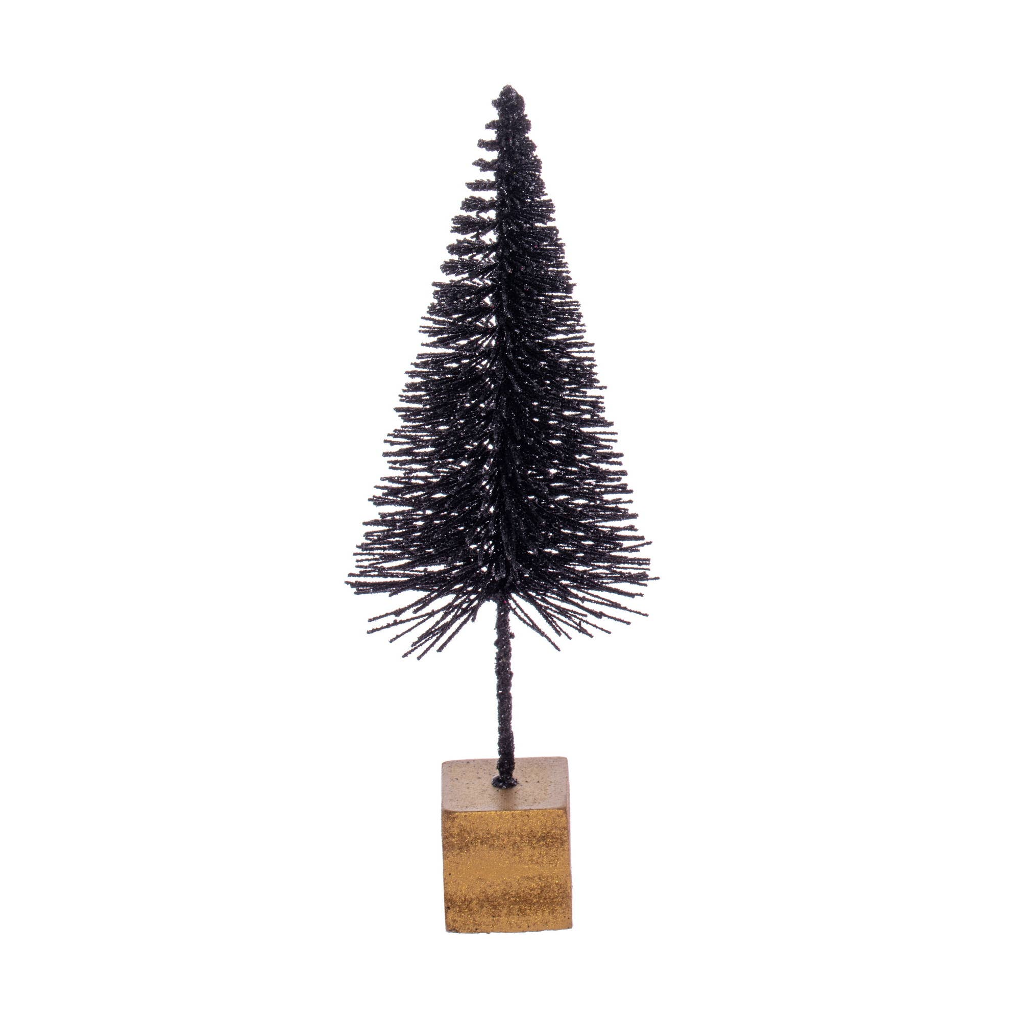 Vickerman 8"-10"-12" Black Bottle Brush Tree Set/3 for wholesale on Faire1