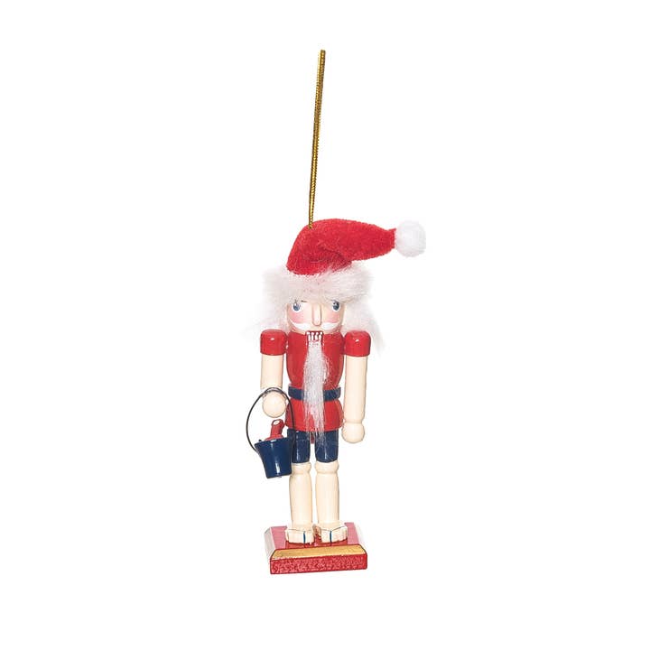 Christmas Santa Nutcracker With Beach Bucket Ornament for wholesale by C&F Home