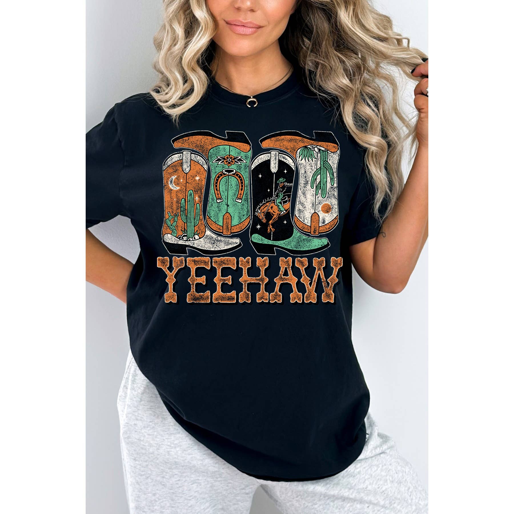 Amused by Blue - Venta al por mayor Camiseta estampada - Mujer - Camiseta de manga corta YeeHaw7