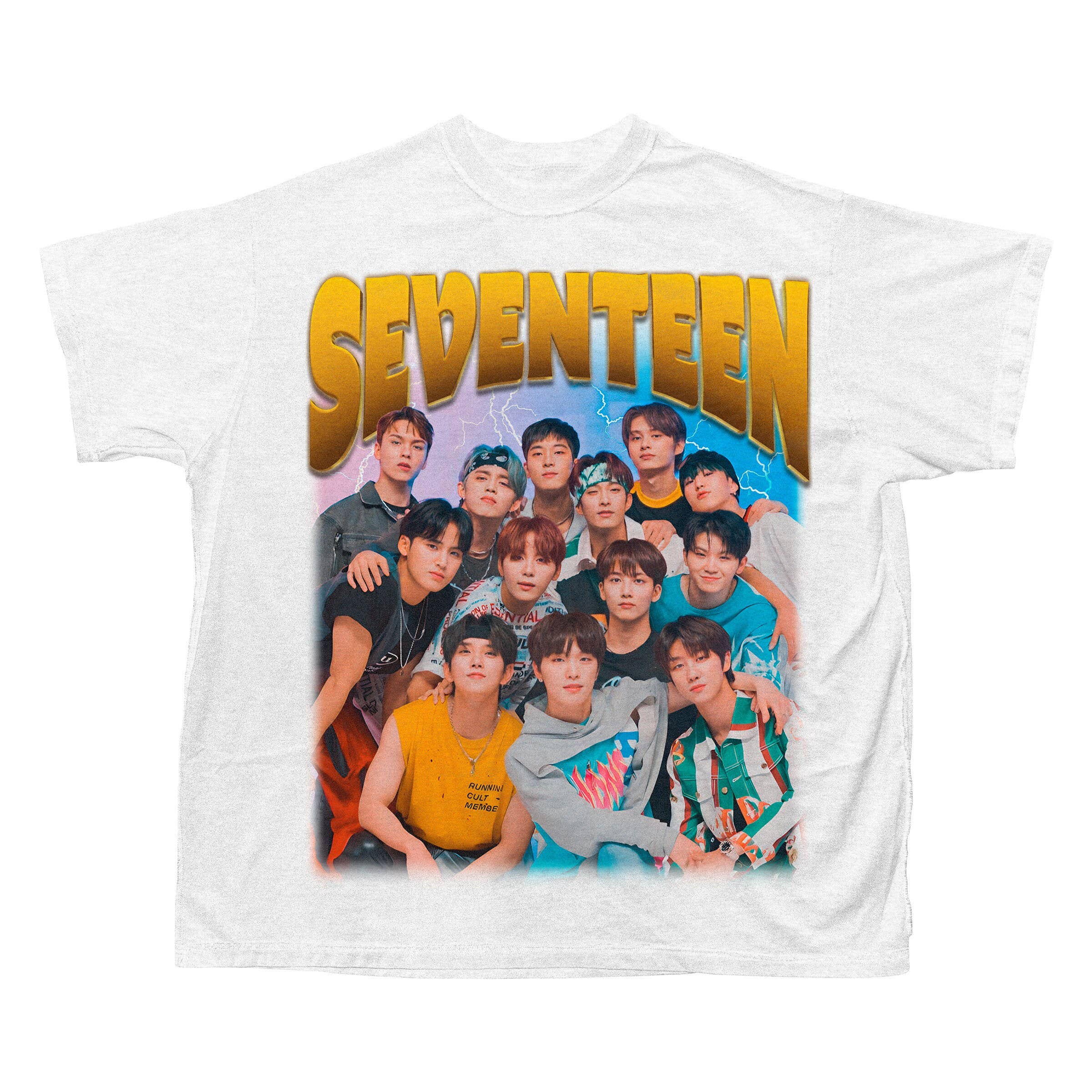TheKingShirt - Wholesale T-Shirt (Graphic) - Women's - Seventeen Retro Bootleg Tee Kpop Retro Rap Gift for Carat1
