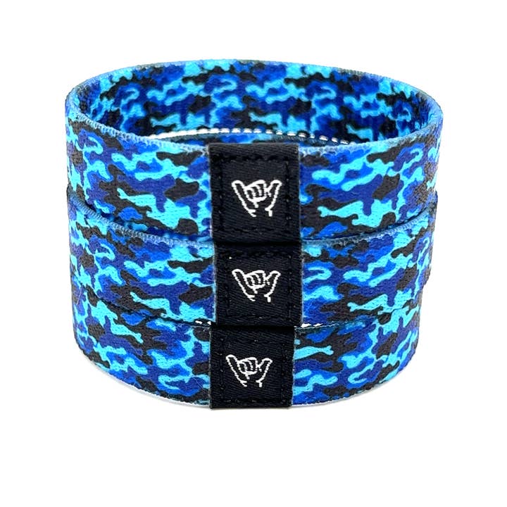 Hang Loose Bands - Wholesale Woven/Braided Bracelet - Caribbean Camo Wristband Bracelet