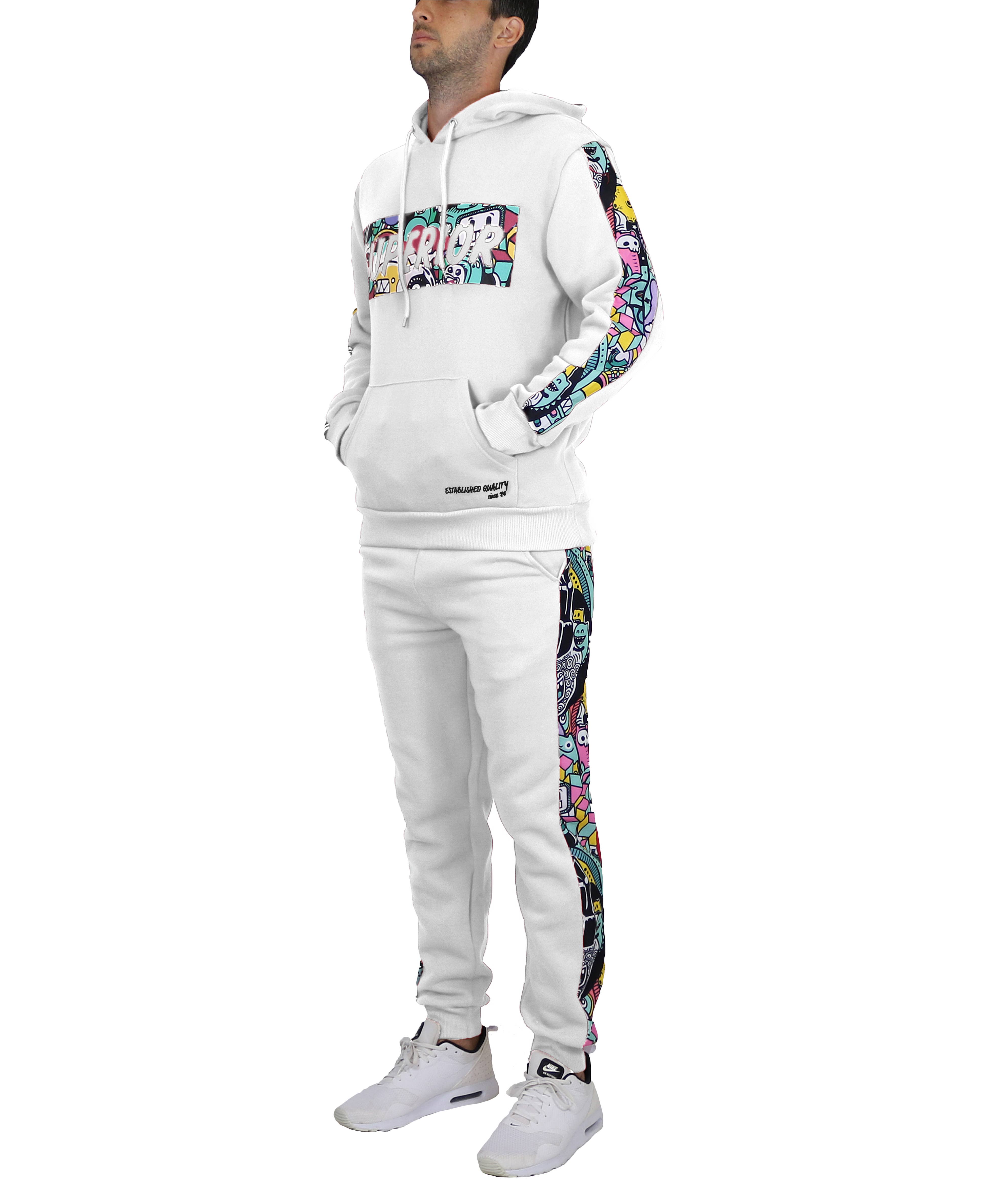 Galaxy By Harvic - Wholesale Lounge Set - Men's - Men's Fleece Hoodie & Jogger Set - SUPERIOR14