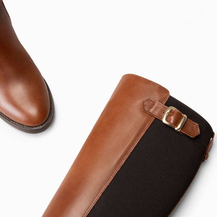 miMaO - Wholesale Boots - Women's - SENA — DRESS BOOTS WITH ELASTIC WAISTBAND BROWN