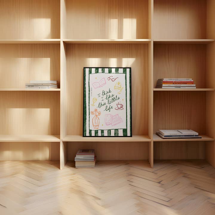 I Think I Like This Little Life Book Print for wholesale by RM Decor Studio