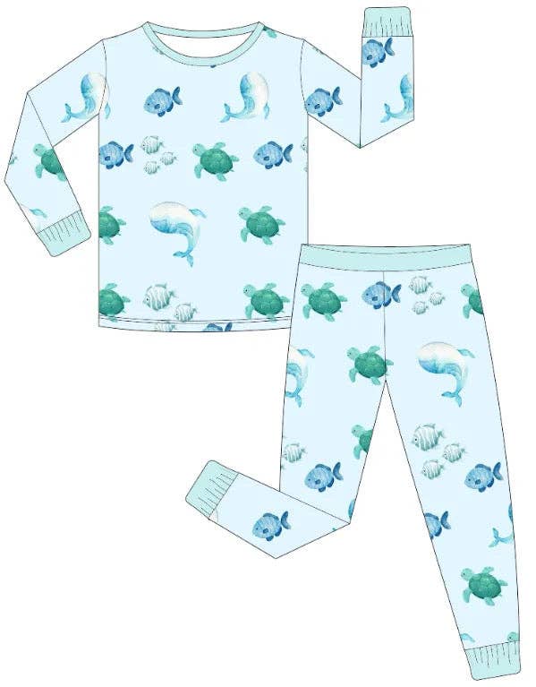 Havenbaby - Wholesale Sleepwear Set - Kids - Under the Sea Bamboo Two Piece1