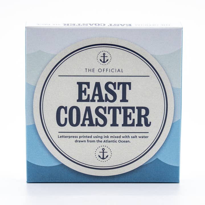 Inkwell Originals - Wholesale Coasters - East Coasters Six Pack1