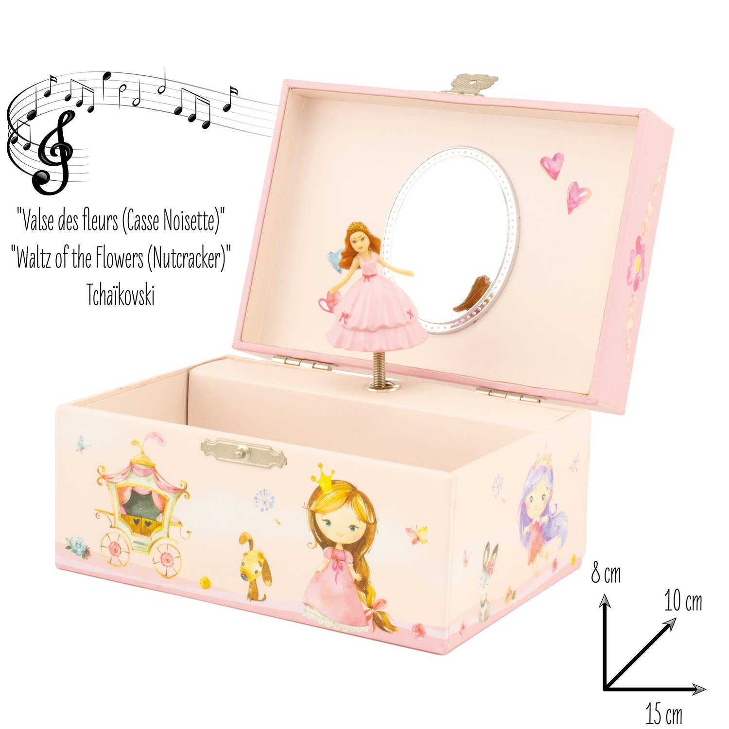 Ulysse Couleurs d'Enfance – Großhandel Schmuckschatulle/-Organizer – Kinder – Musikschatulle Kleine Prinzessin1