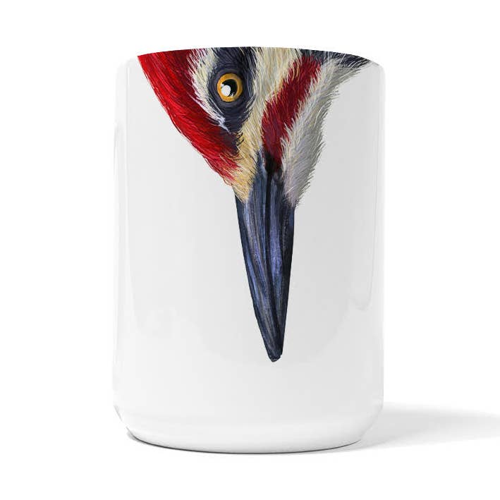 Woodpecker Pileated Snout Mug for wholesale by American Brand Studio