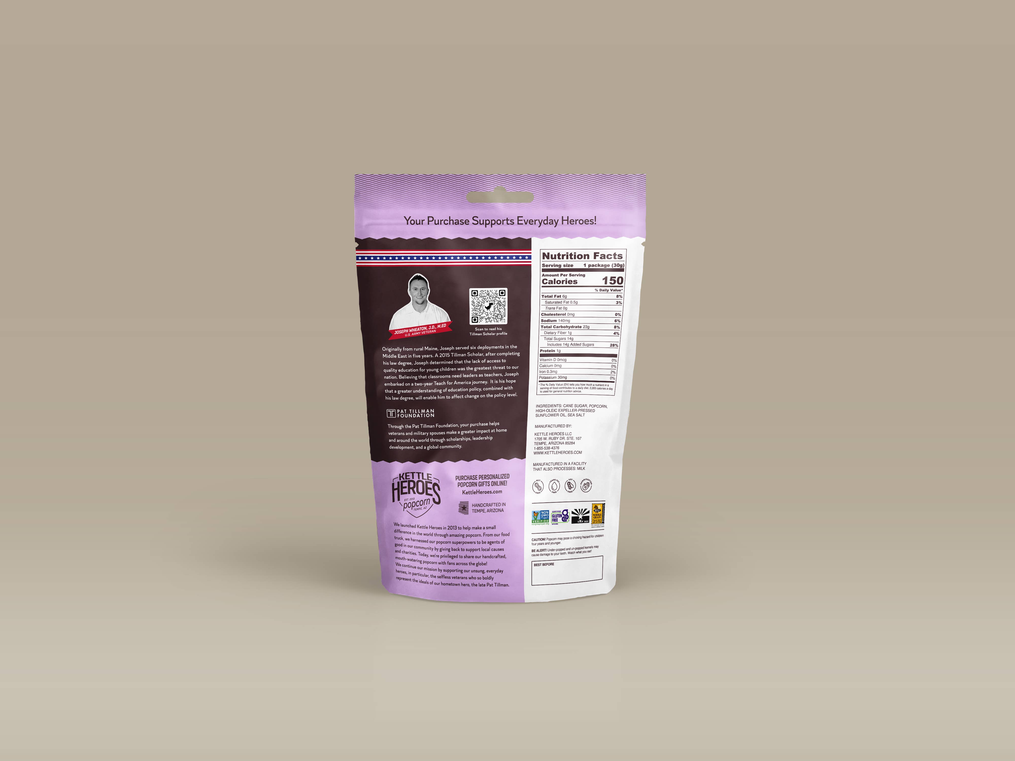 Kettle Heroes Artisan Popcorn - Wholesale Popcorn - Sweet & Salty Kettle Corn - Snack Pack1