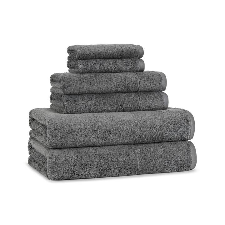 Arkwright Home - Wholesale Towel Set - Aston & Arden Turkish Cotton 6pc Towel Set- CASE of 6 Sets