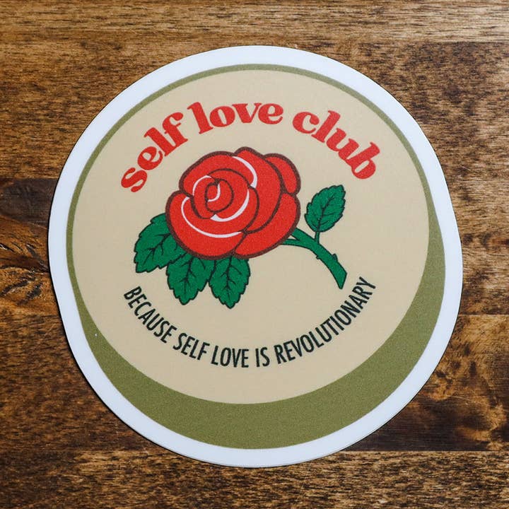 Self Love Club Sticker for wholesale by Sew Bonita