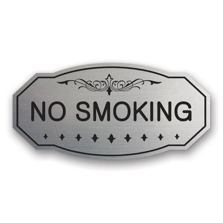 All Quality - Wholesale Sign - NO SMOKING Victorian Door / Wall Sign