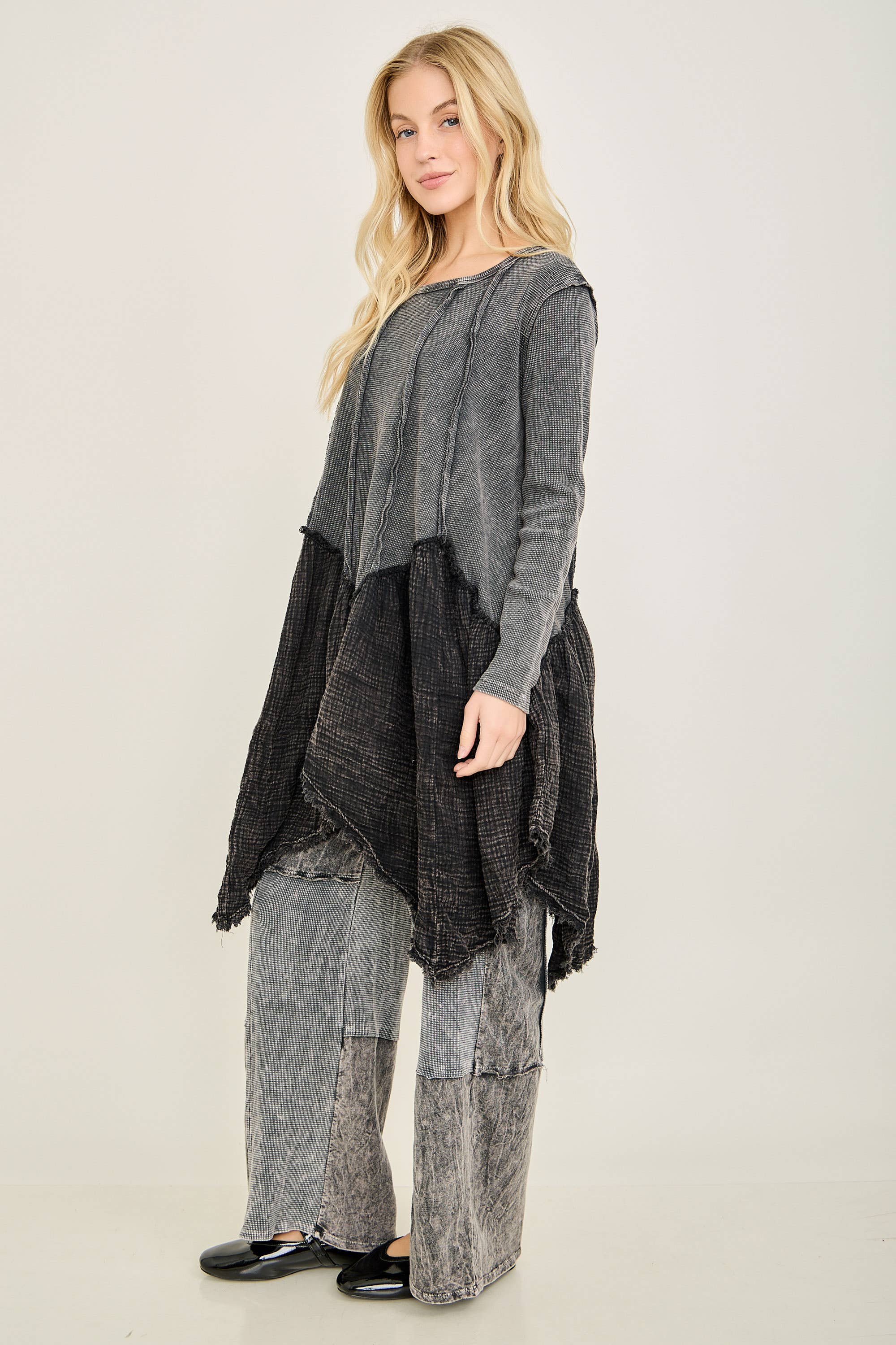 J.Her - Vendita all'ingrosso Tunica - Donna - Tunica da fata Boho Distressed HT41411