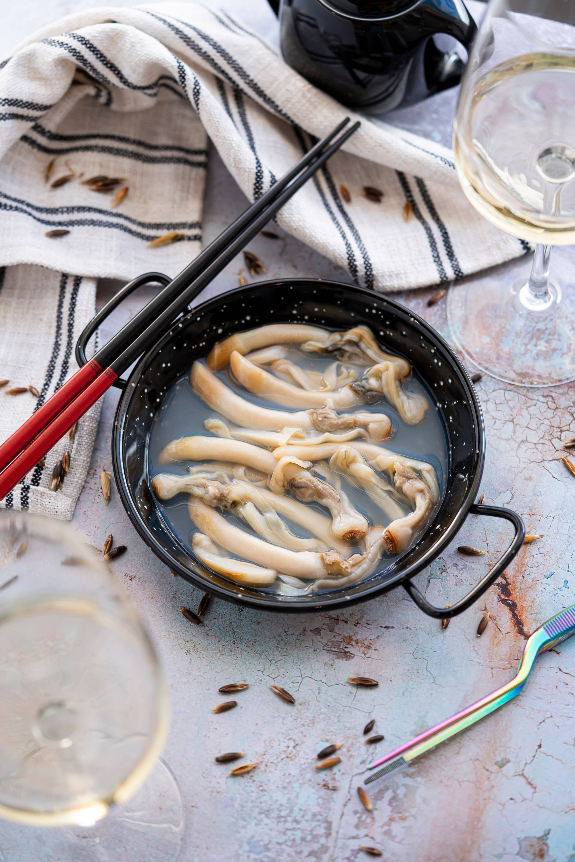 La Curiosa – Großhandel Fisch/Meeresfrüchte – Natürliche Rasierklingenmuscheln6