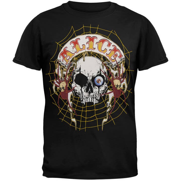 Alice Cooper - Skull Web Tour Herr T-shirt för wholesale av Official Store