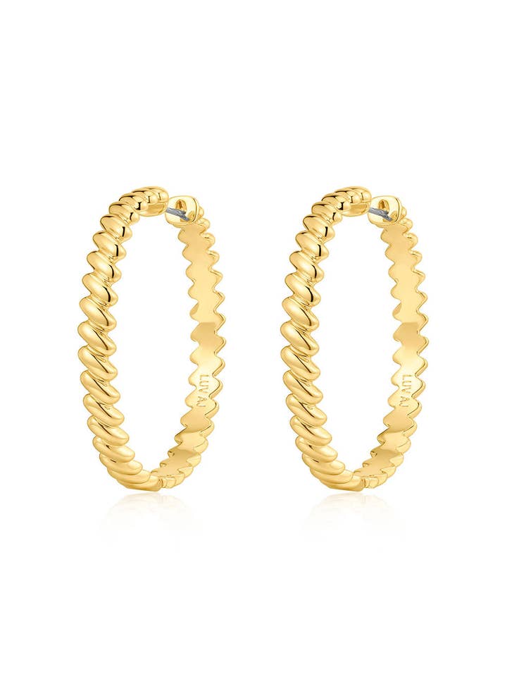 The Snake Chain Hoops for wholesale by Luv AJ