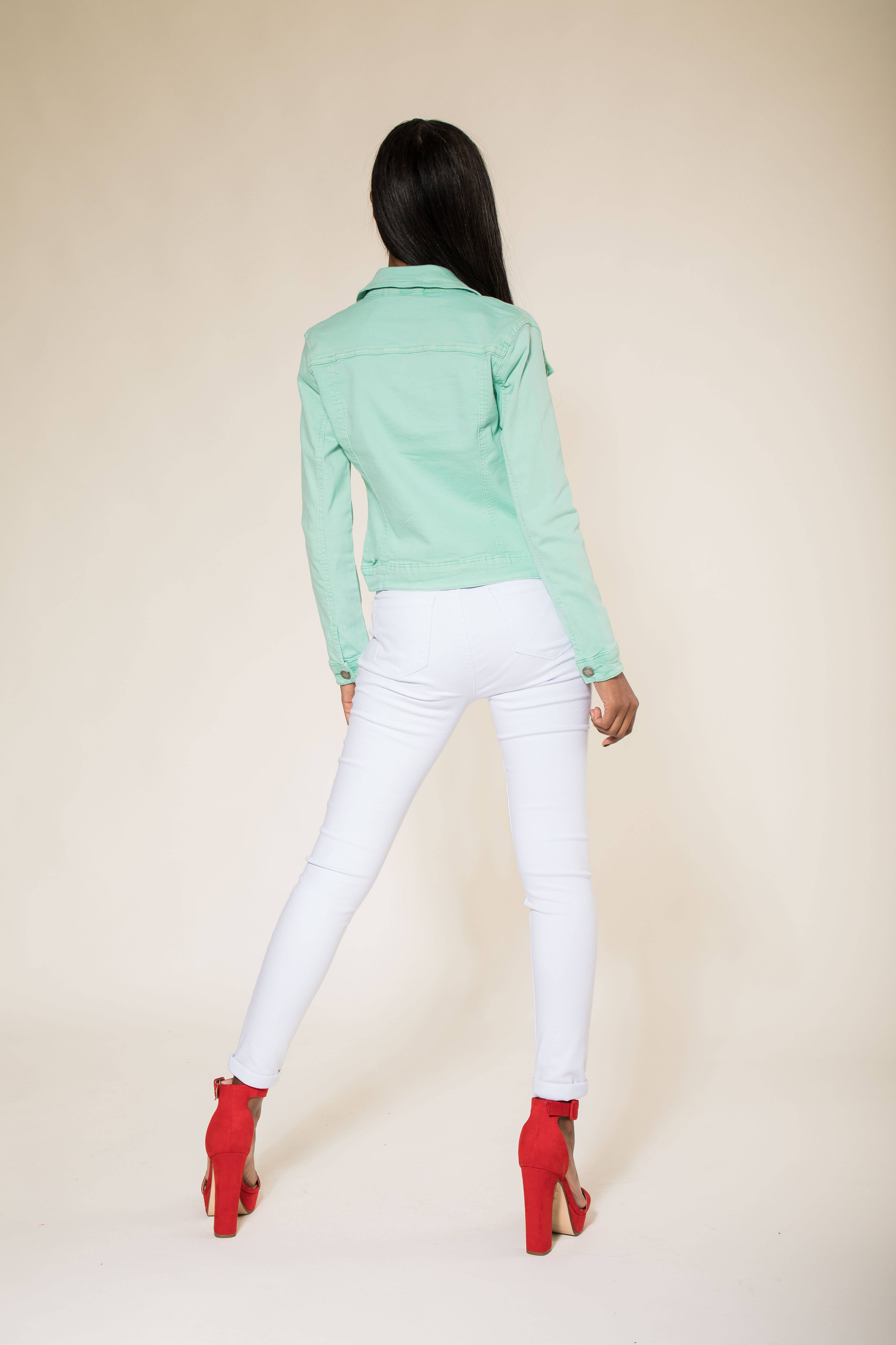 Nina Carter - Wholesale Jas - Dames - Stretch nauwsluitend jack kleur J212A51