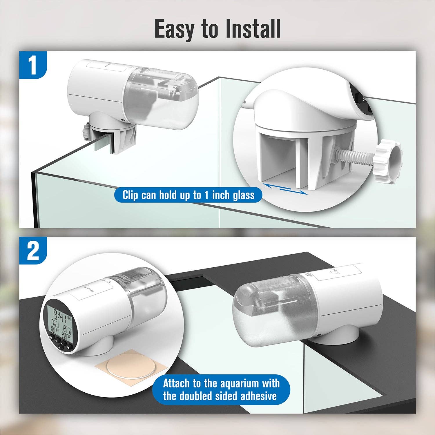 Fosmon - Wholesale Pet Bowl - Cat/Dog - JuzPetz Automatic Fish Feeder with Digital Display5