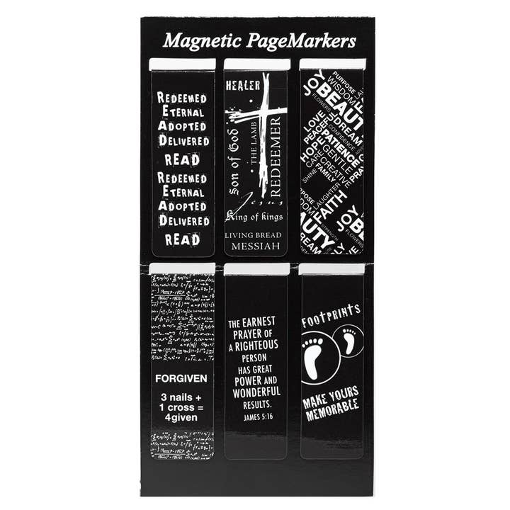 Christian Art Gifts - Wholesale Bookmark - Magnetic Bookmark Set Cross