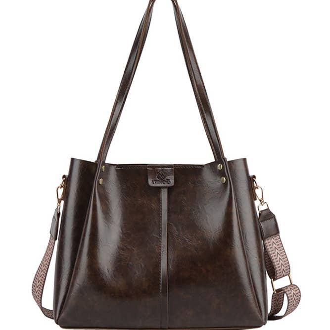 UNISHE - Wholesale Crossbody Bag - Women's - Aztec Strap PU Leather Tote Bag Western Crossbody Bag ZK1041