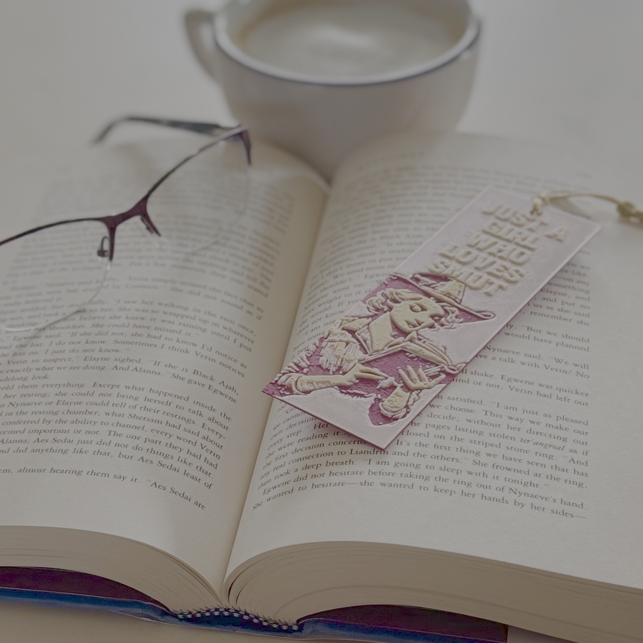 Twisted Layers - Wholesale Bookmark - Just a Girl Who Loves Smut 3D Bookmark1