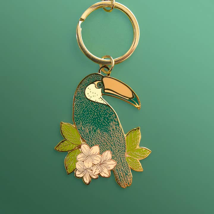 Jungle Club - Wholesale Keychain - Women's - Toucan Enamel Keychain1