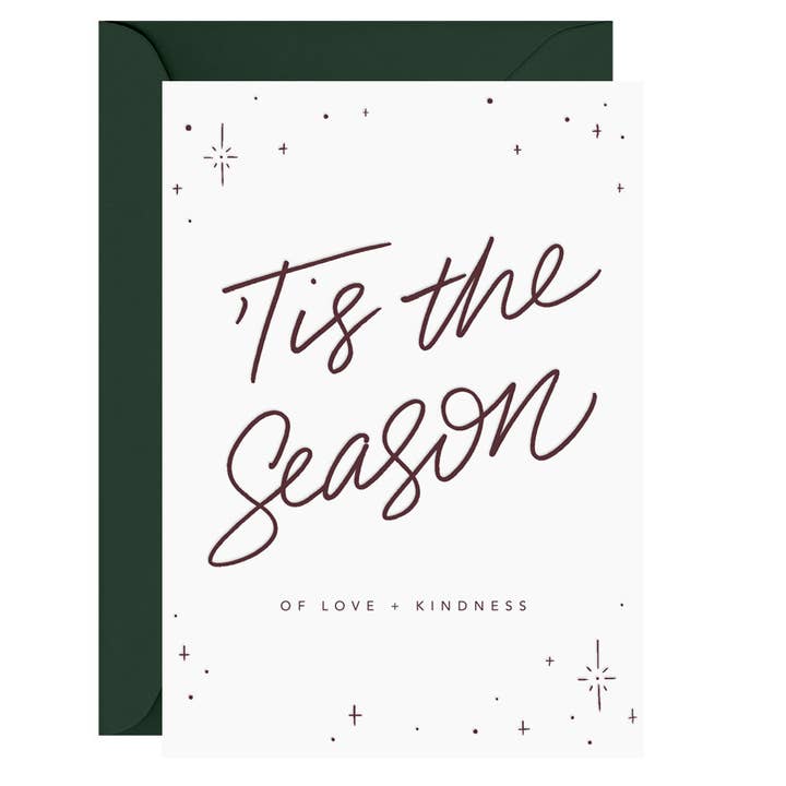 Season Of Love And Kindness Christmas Card for wholesale by GALINA DIXON