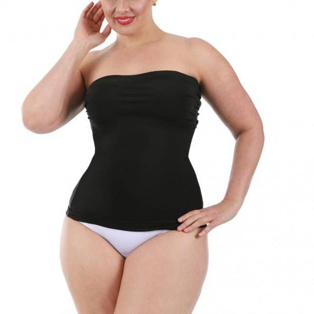 InstantFigure Curvy Strapless Bandeau Top WBT035C for wholesale by InstantFigure