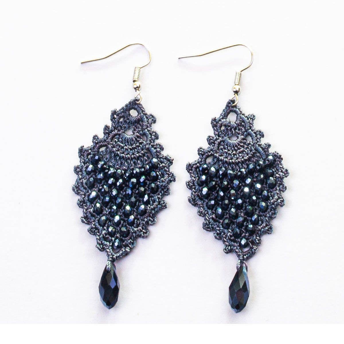 Silk Wool and Bijoux - Wholesale Dangle Earrings - FCE002 Sole Earrings4