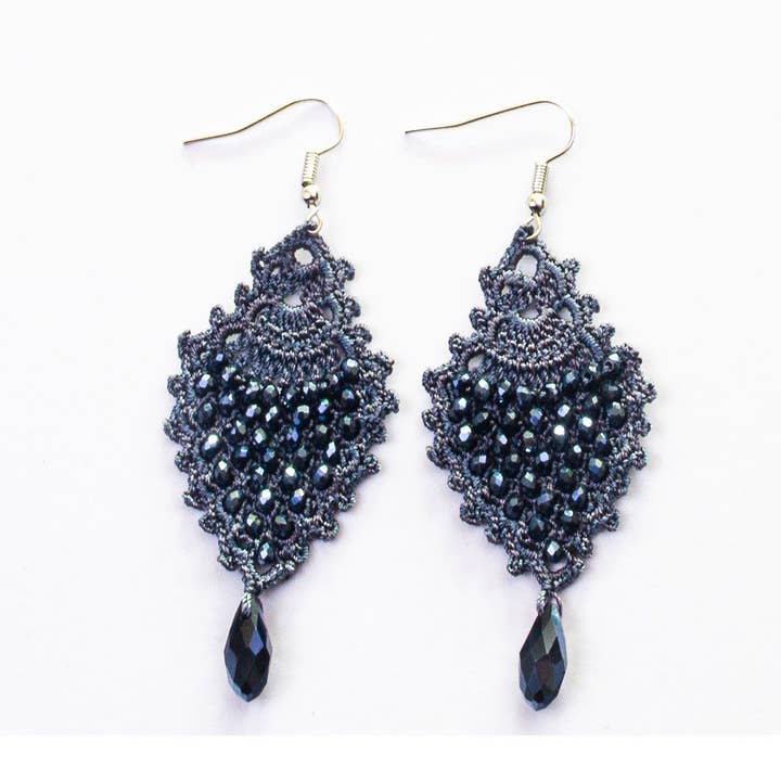 Silk Wool and Bijoux - Wholesale Dangle Earrings - FCE002 Sole Earrings4