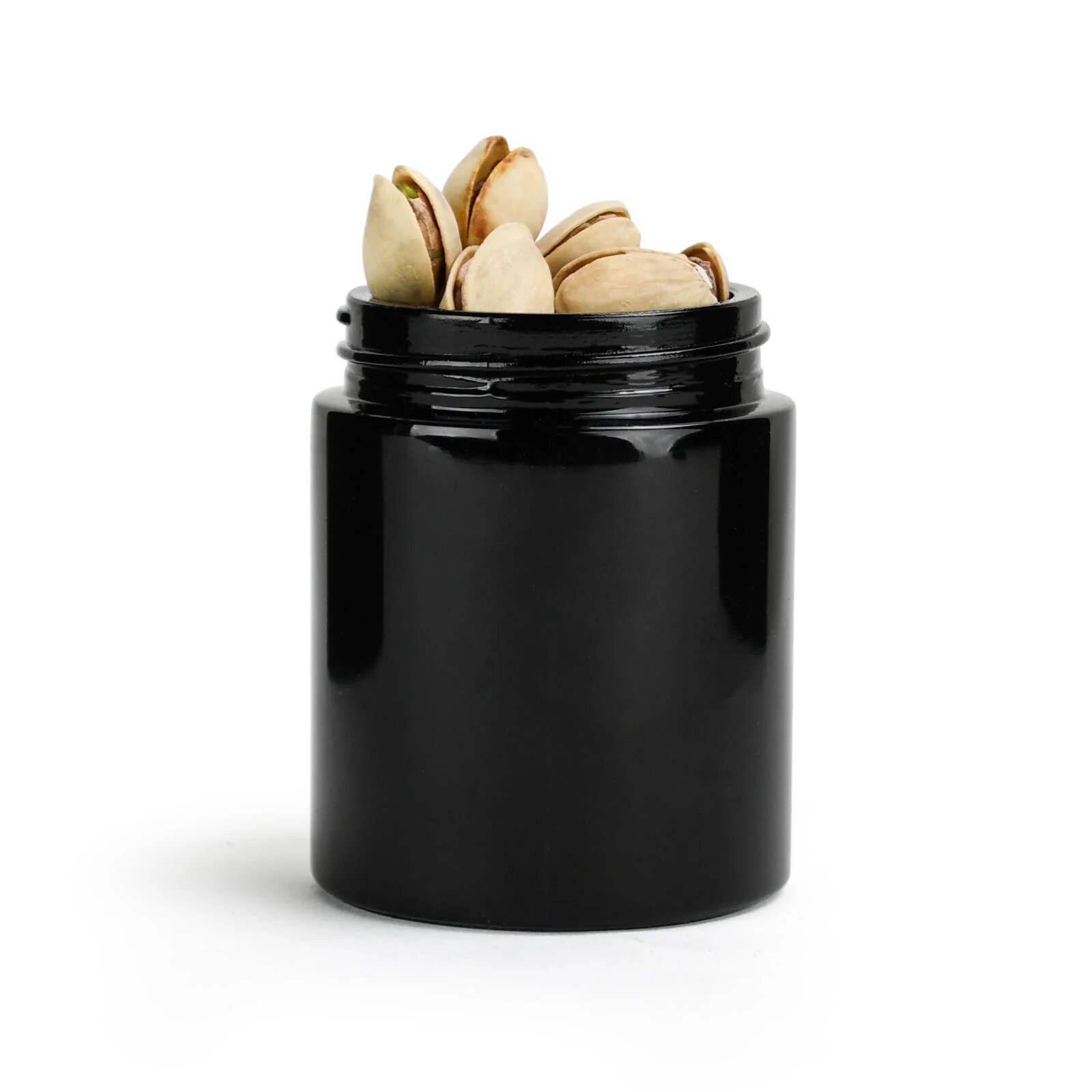 Human Objects® - Wholesale Jar - 4oz Child Resistant Cap Black Jars - 7 Grams5