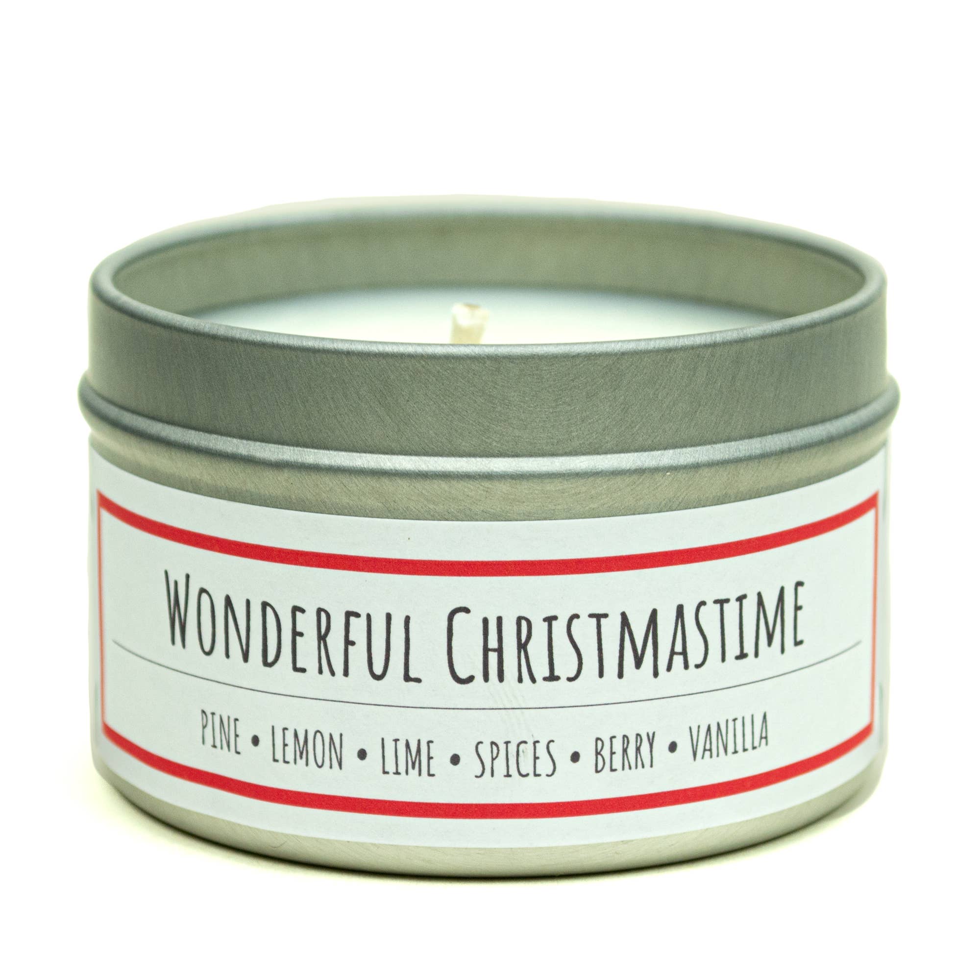 Lit Up Candle Co. - Vendita all'ingrosso Candele da viaggio - Meravigliose candele di soia natalizie da 3 once in barattoli da viaggio2