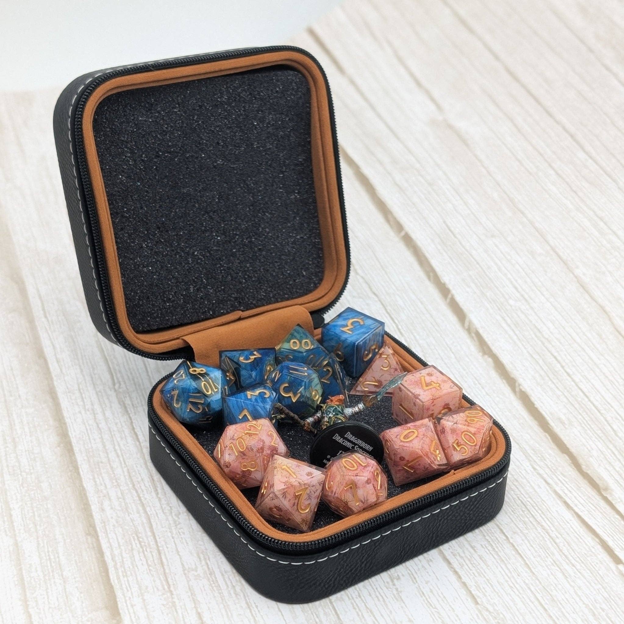 EBONWOOD - Wholesale Dice - Magic Circle Dice Horder | DND Dice Storage | D&D Dice Storage | Leather Dice Box | Travel Case for Dice Set | Dungeons And Dragons7