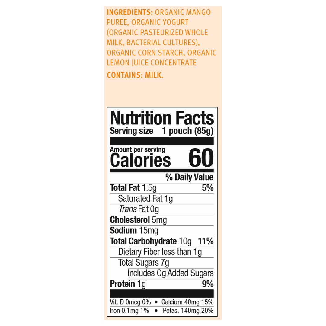 Holle USA - Wholesale Baby Food - Holle Organic Yogurt Pouches: Mango (10 pack)3