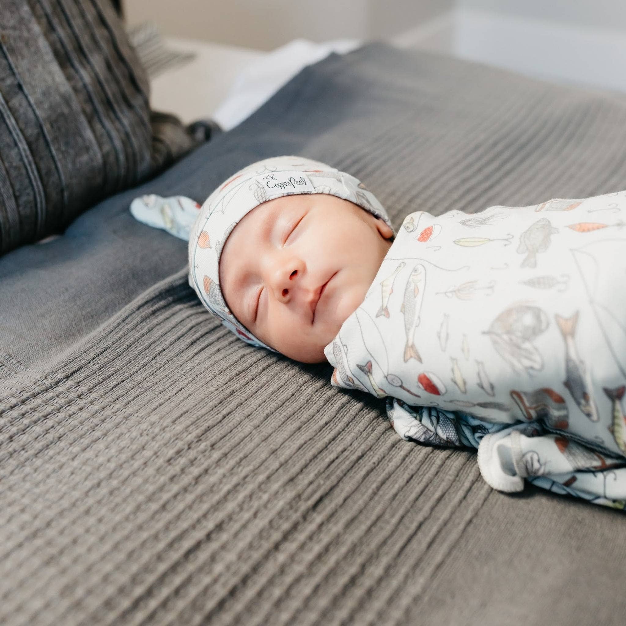 Copper Pearl - Wholesale Newborn/Knit Hat - Baby - Top Knot Hat - Trout8