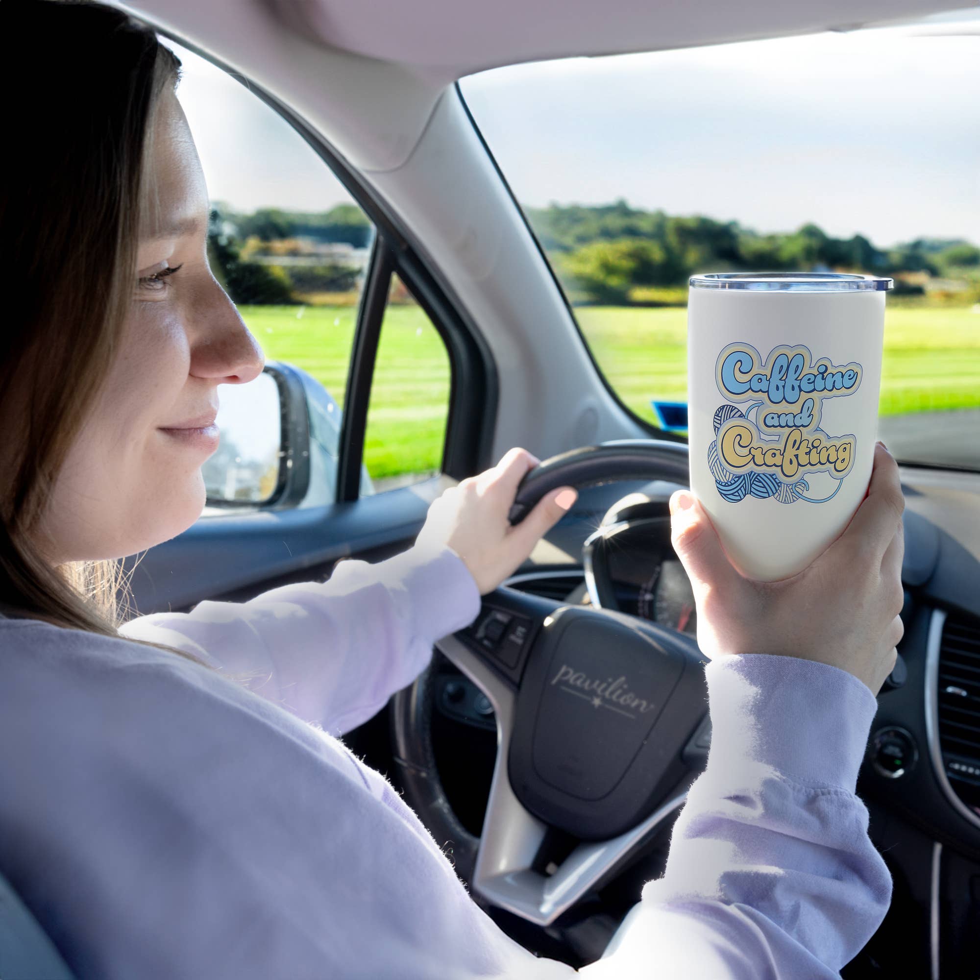 Pavilion - Wholesale Insulated Mug/Tumbler - Caffeine - 20 oz Travel Tumbler1